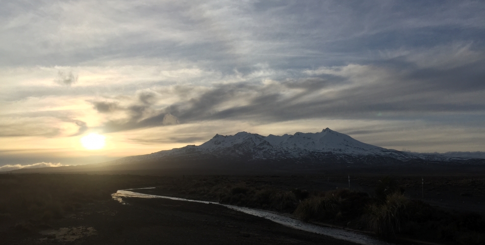 Eastern Ruapehu at Sunset